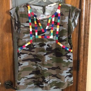 Women’s camo top